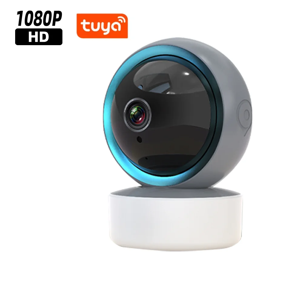 Tuya 2MP Wifi Home Surveillance Camera with Baby Music Temperature Monitoring Auto Tracking Smart Baby Monitor IP Camera Wifi