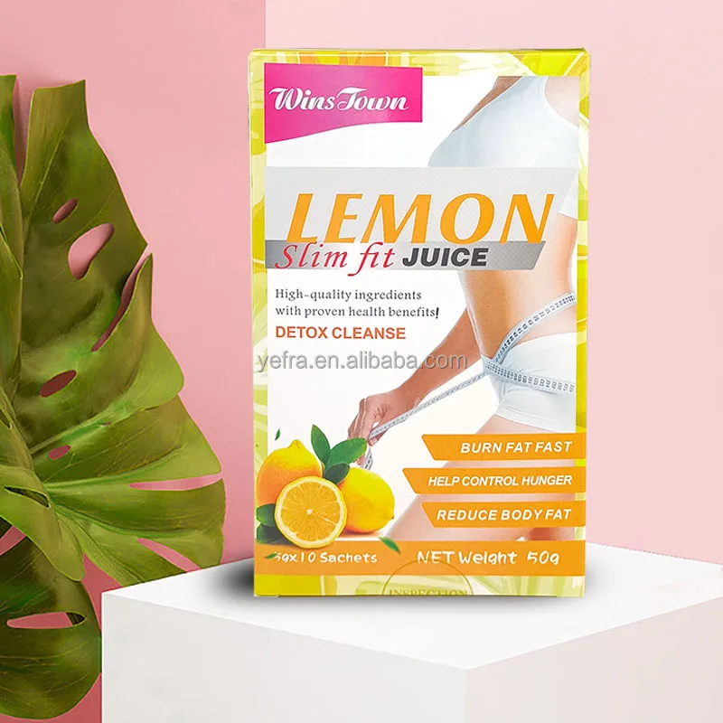 Lemon slimming juice Private Label Loss Weight Healthy Diet Concentrate Instant Powder lemon fruit flavor Slim Fit Juice