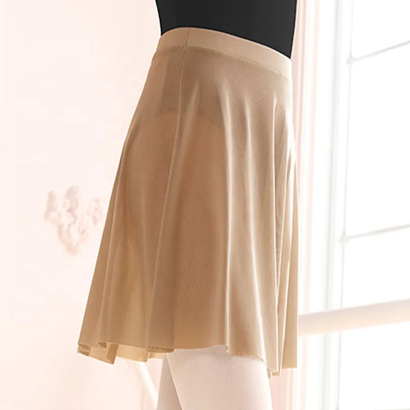 
Wholesale Mesh Ballet Skirt Women Girls Adult Ballerina Professional Elastic Dance Dress Gymnastics Training Costumes Miniskirts 