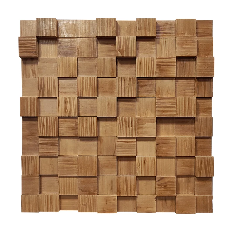 3D Three-Dimensional Wood Original Wood Grain Mosaic Real Painting Wholesale Art
