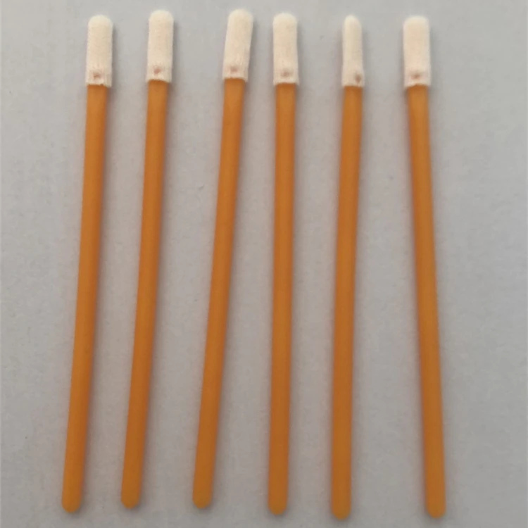 Lint free polyester foam tip cleanroom clean swabs for camera lens screens