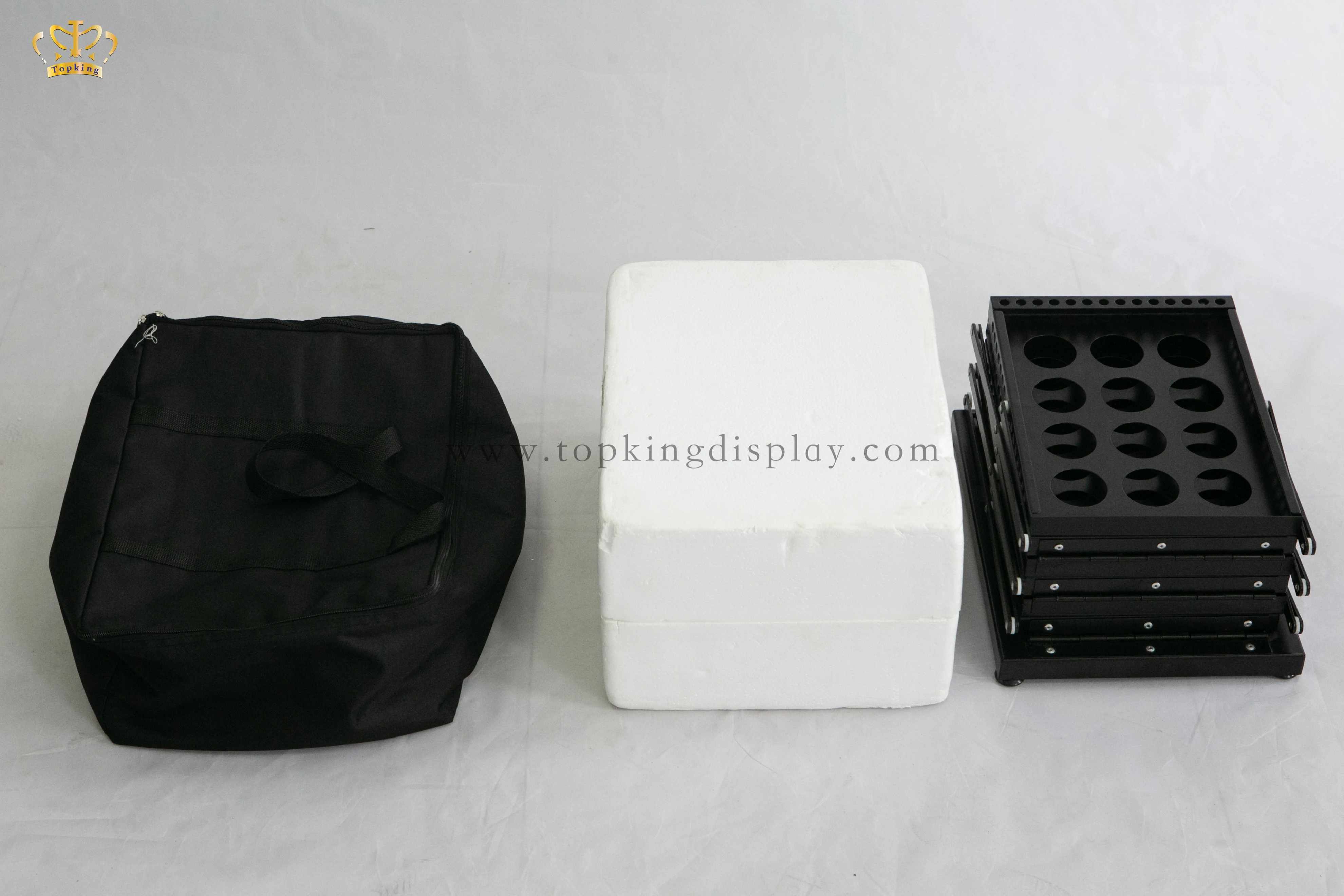 Double side iron brochure holder black brochure stand magazine rack