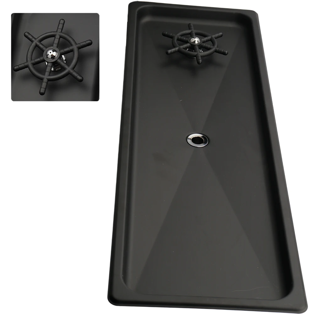 Stainless steel Glass Bottle Washer Black Pitcher Rinser 65cm High Pressure Undercounter Kitchen Sink Glass Rinser