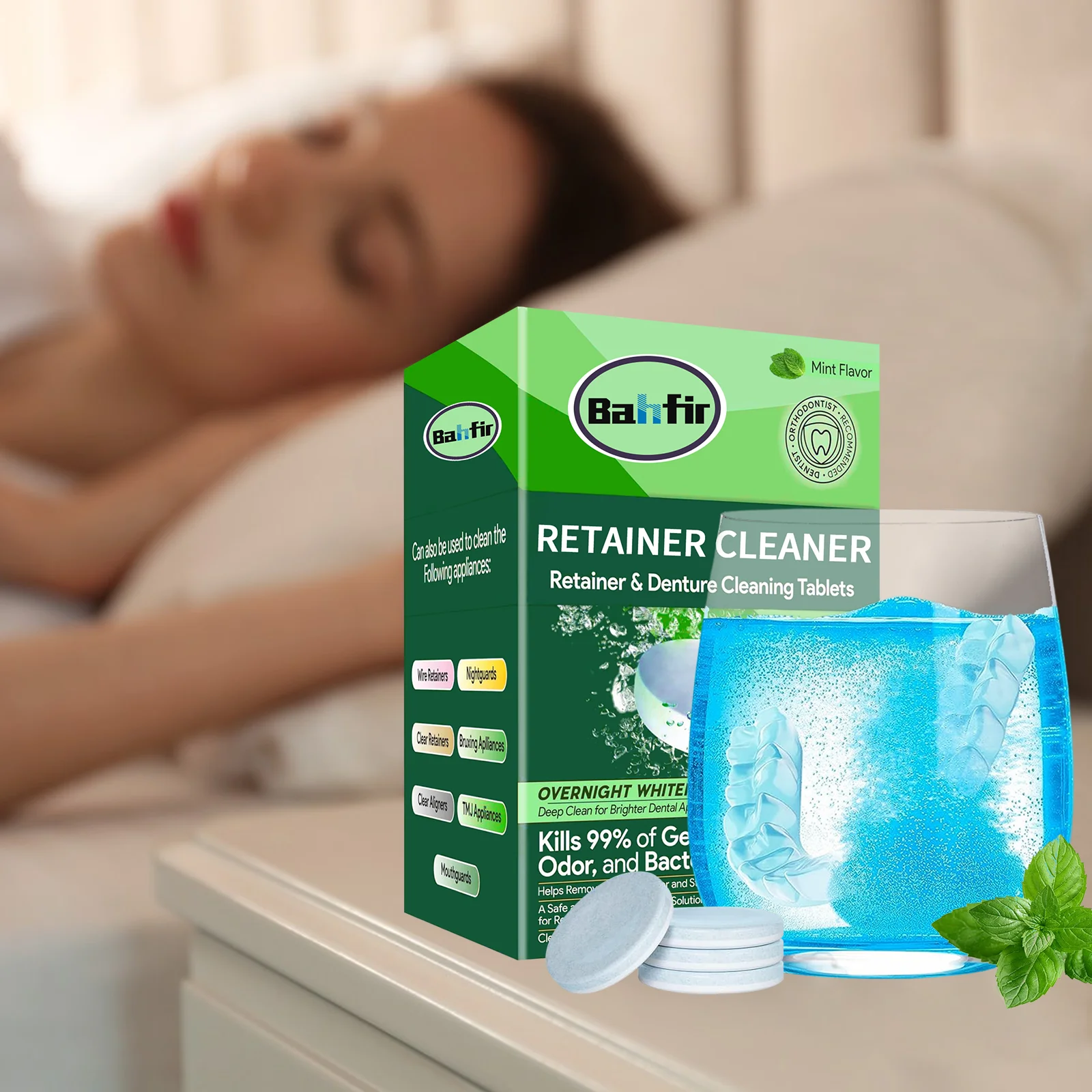 Oral Care Breath Freshening Dental Cleaning Tablets