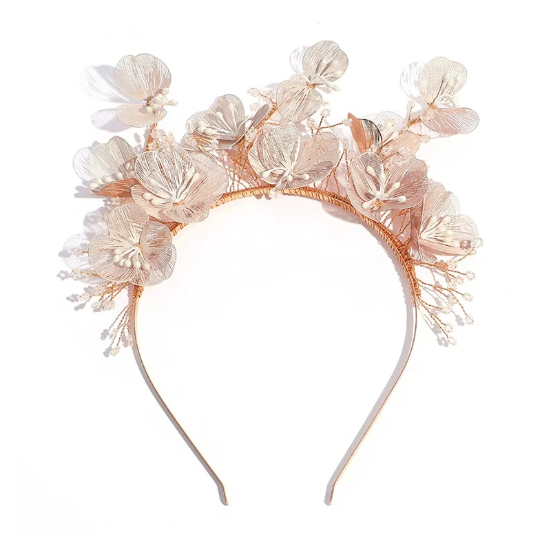 Женская повязка на голову из медной проволоки