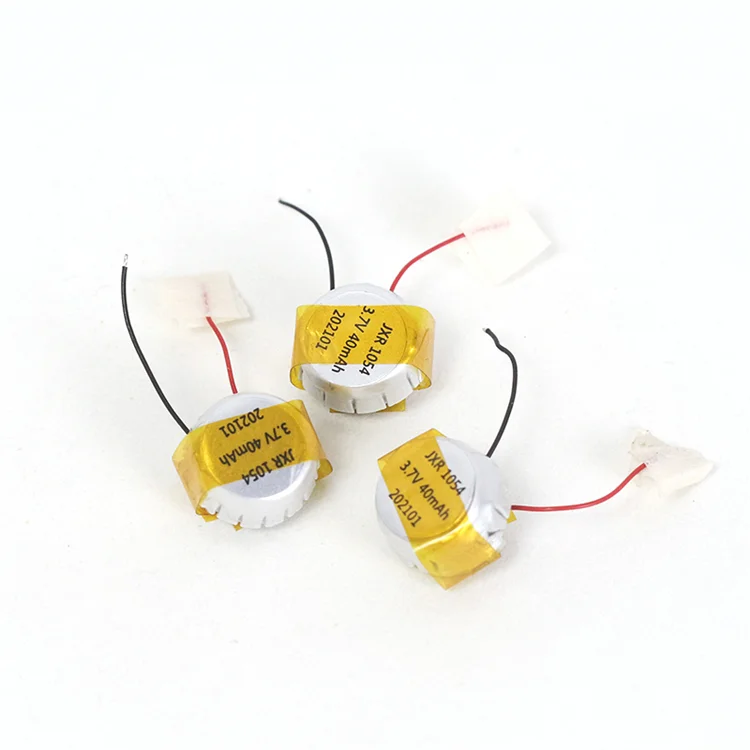 Small Polymer Battery 1054 3.7v 40mAh Lithium Battery For earphone