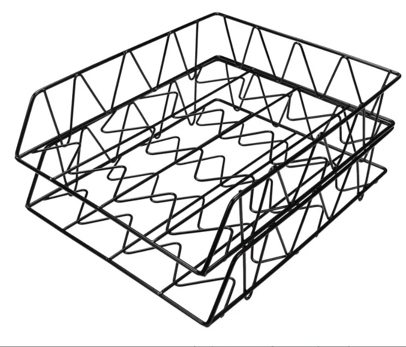 
high quality metal material Office Supplies Stackable Document Tray School Organizer Desk Decoration 