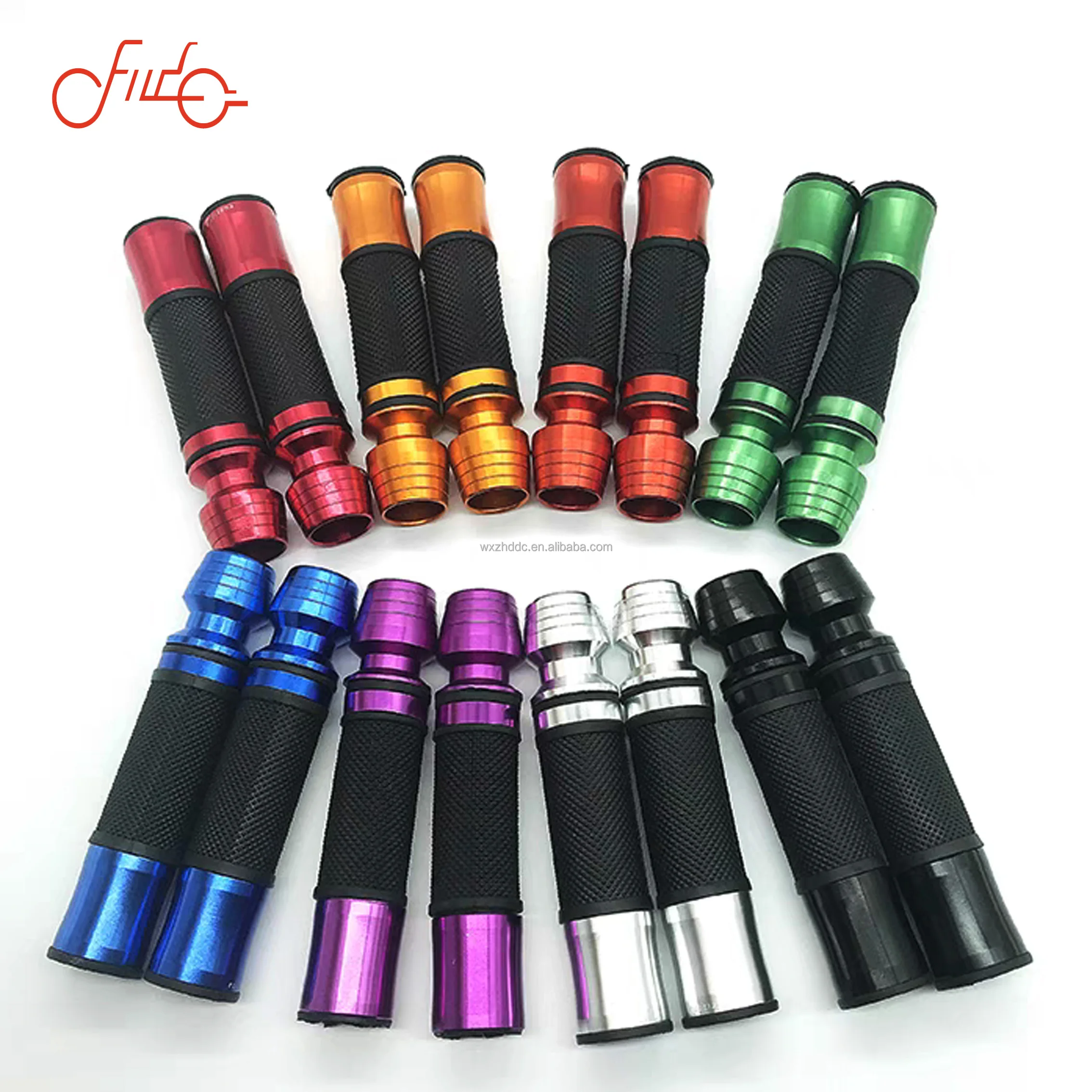 The Fine Quality Durable Universal Aluminum CNC Handle Grip Plus Lengthened Rubber Grip Handlebar End Grips for Motorcycles