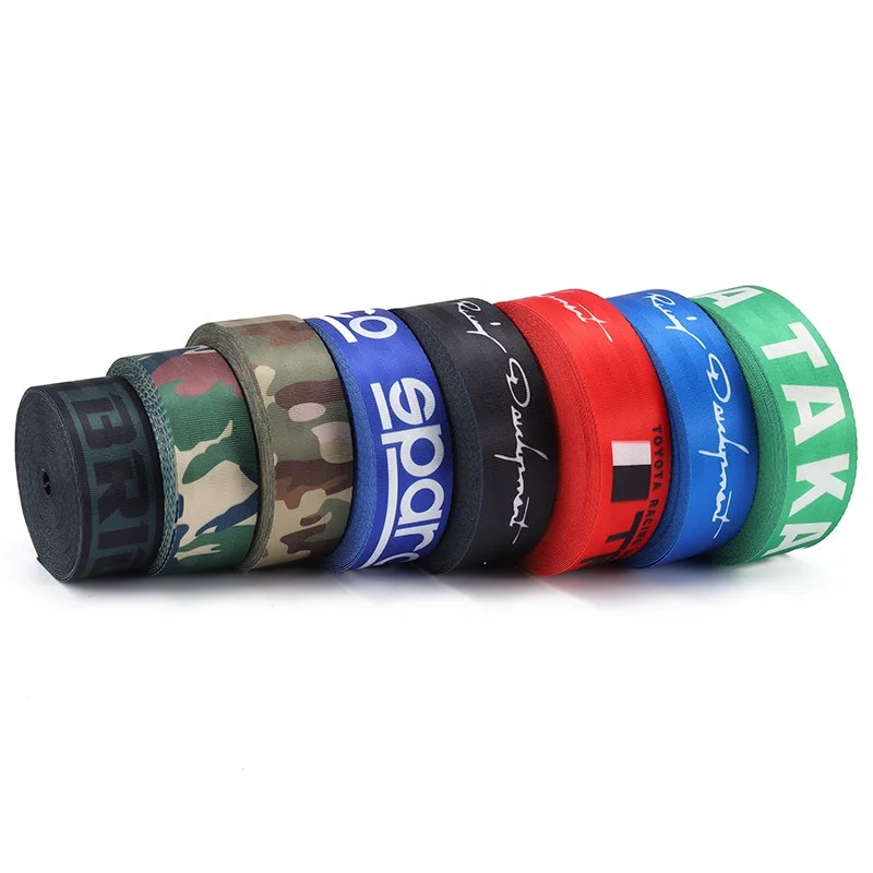 High Quality Resilient Color Webbing Strap Seat Belt Car Safety Belts military webbing dog leash webbing belt