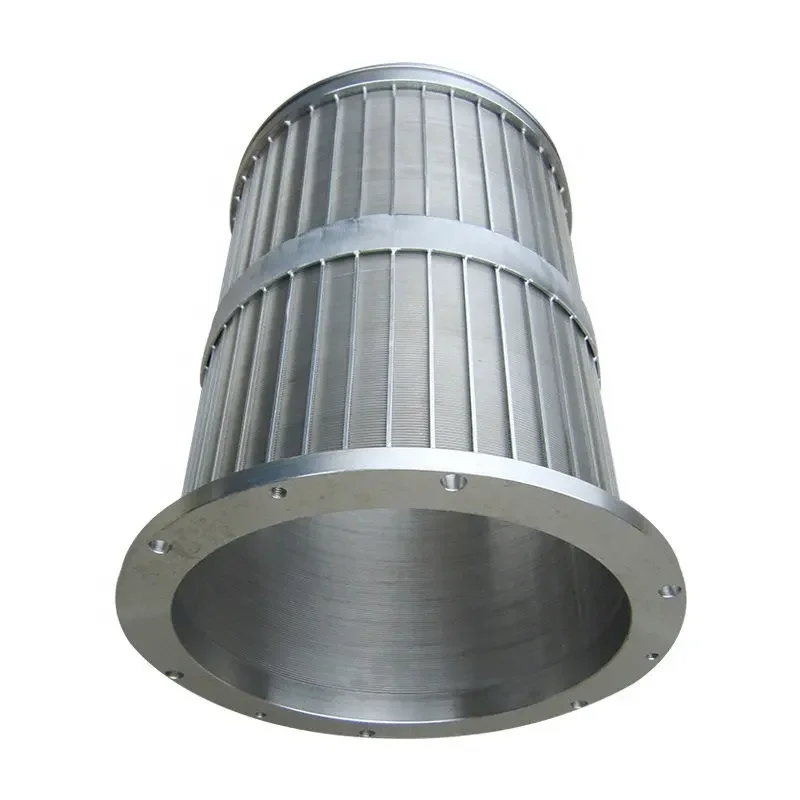 Wastewater rotary sieve drum fine wedge wire screen for industry solid liquid