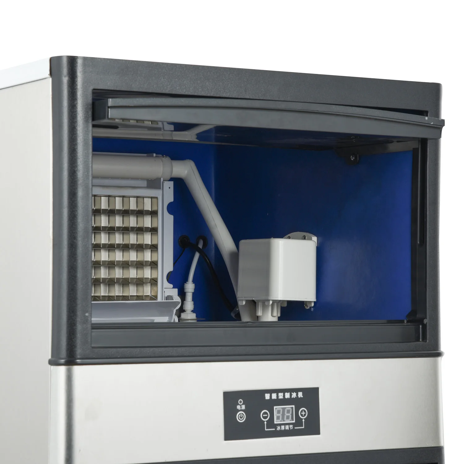 Kaison Auto Electric Power 50kg Per Day Ice Maker Machine with Water Bucket