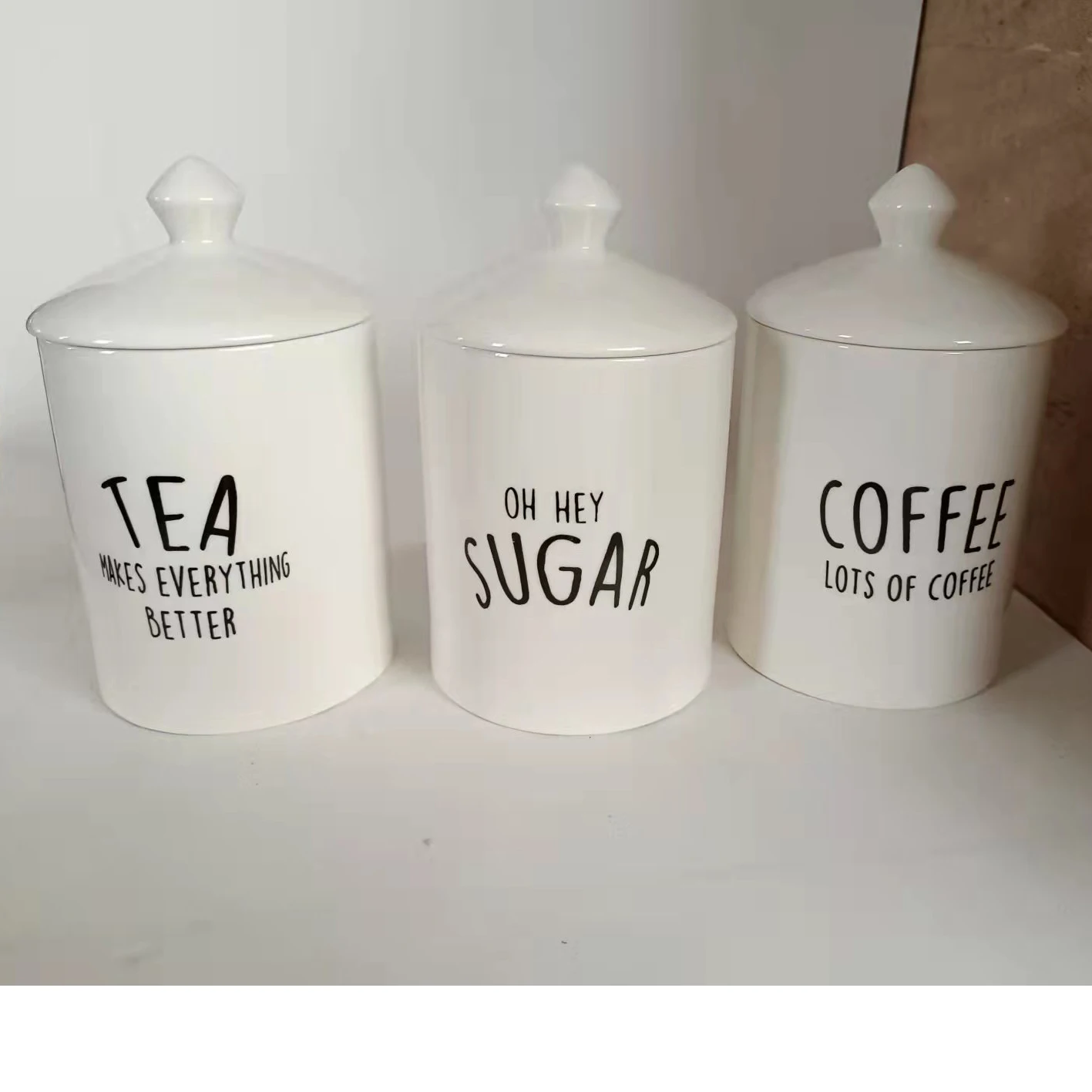 Ceramic Storages for coffee tea sugar
