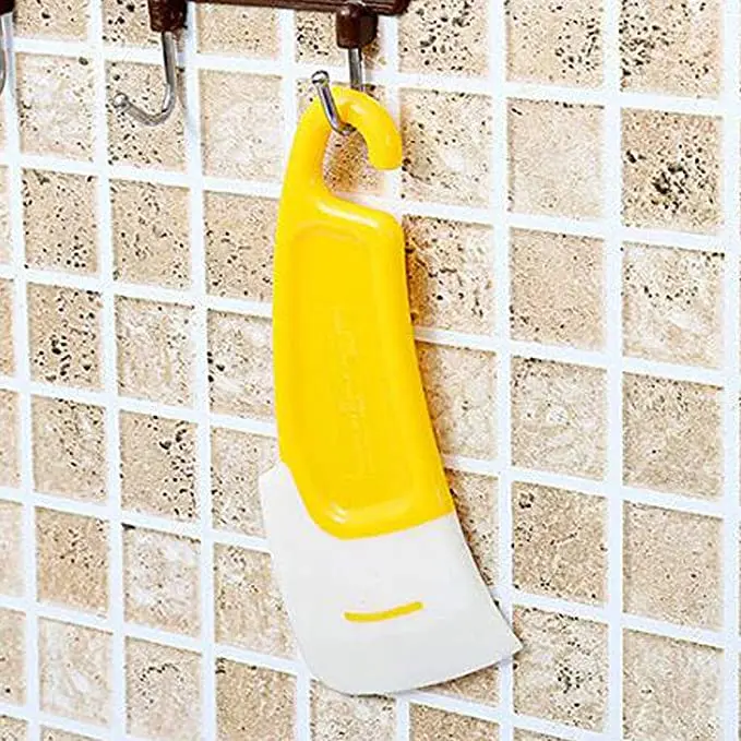 Kitchen Supplies Durable Silicone Edged Table Dish Squeegee Cleaner Pots Pans Bowl Leftovers Food Cleaning Scraper