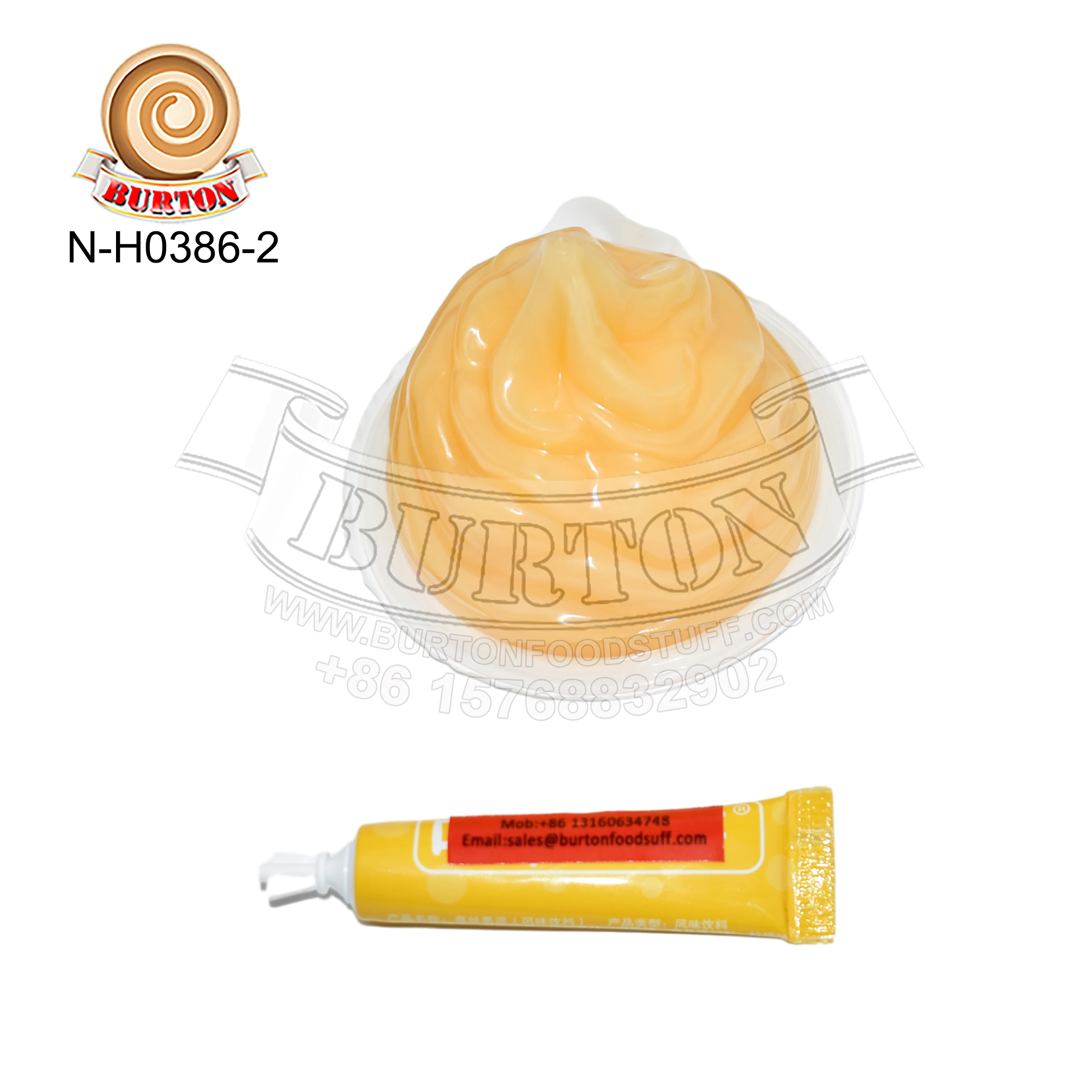 Halal fun cyclone jelly candy with mango flavor jelly chocolate biscuit crumbs Mousse puree mango flavor popping candy