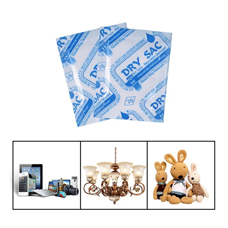 
High efficiency superdry humidity controller desiccant calcium chloride 1g, 2g,3g, 5g small desiccant pack 
