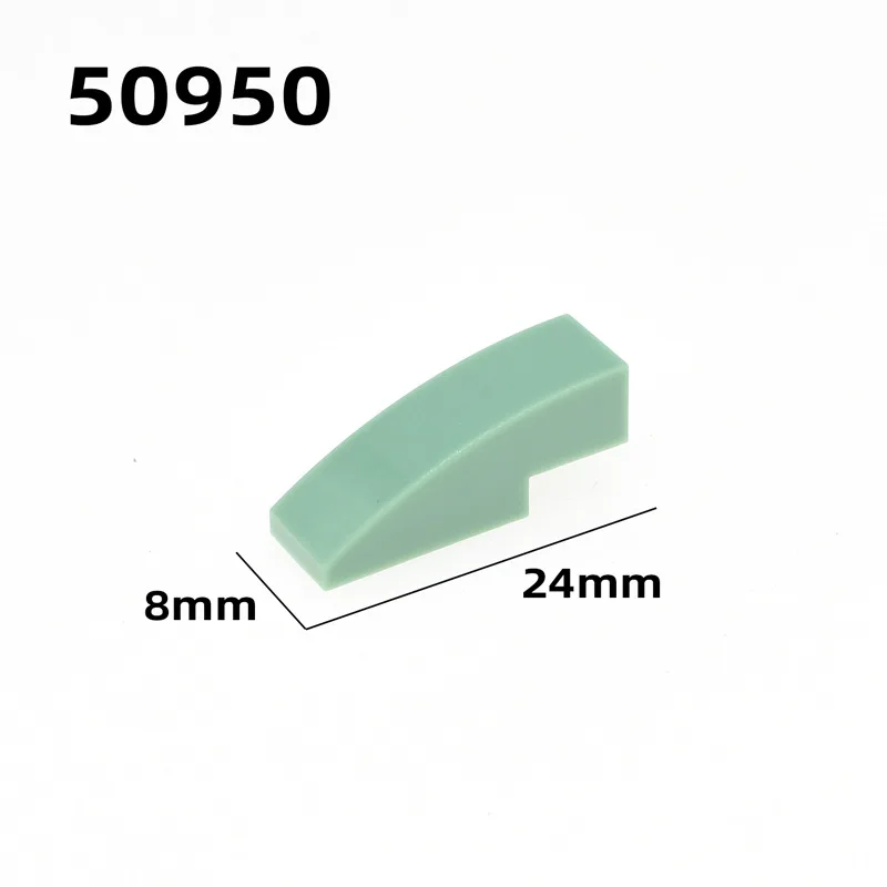 Yuetian 3x1 Curved Brick Diy Puzzle Building Blocks Kids educational Toys NO.50950