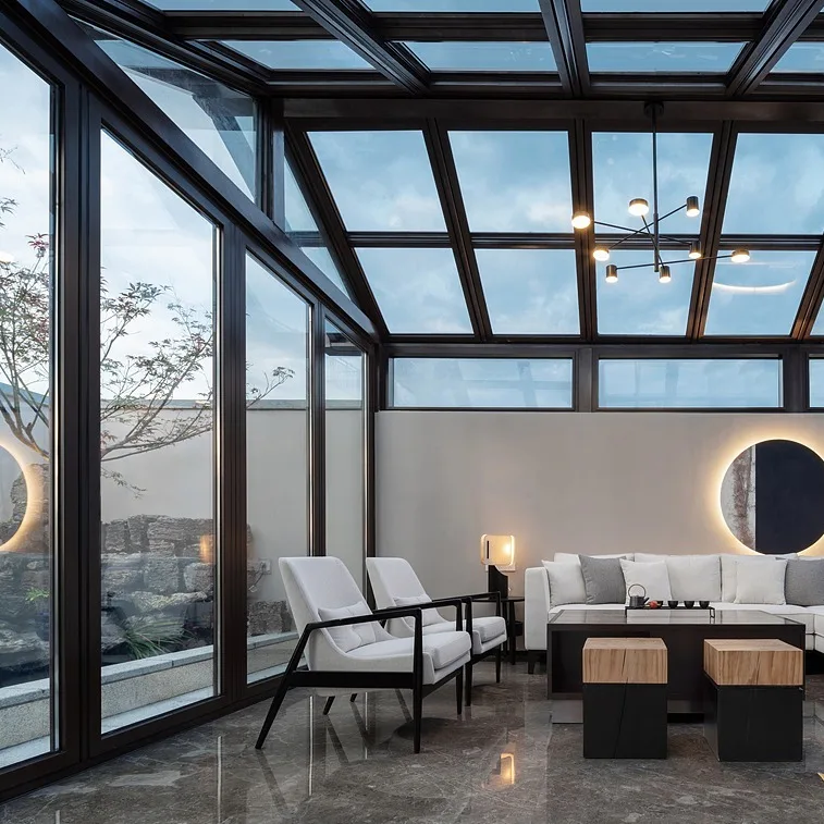 House Prefabricated Homes Sunrooms Glass Houses Sunroom Glass Veranda Sunroom Aluminum Alloy House Of Glass