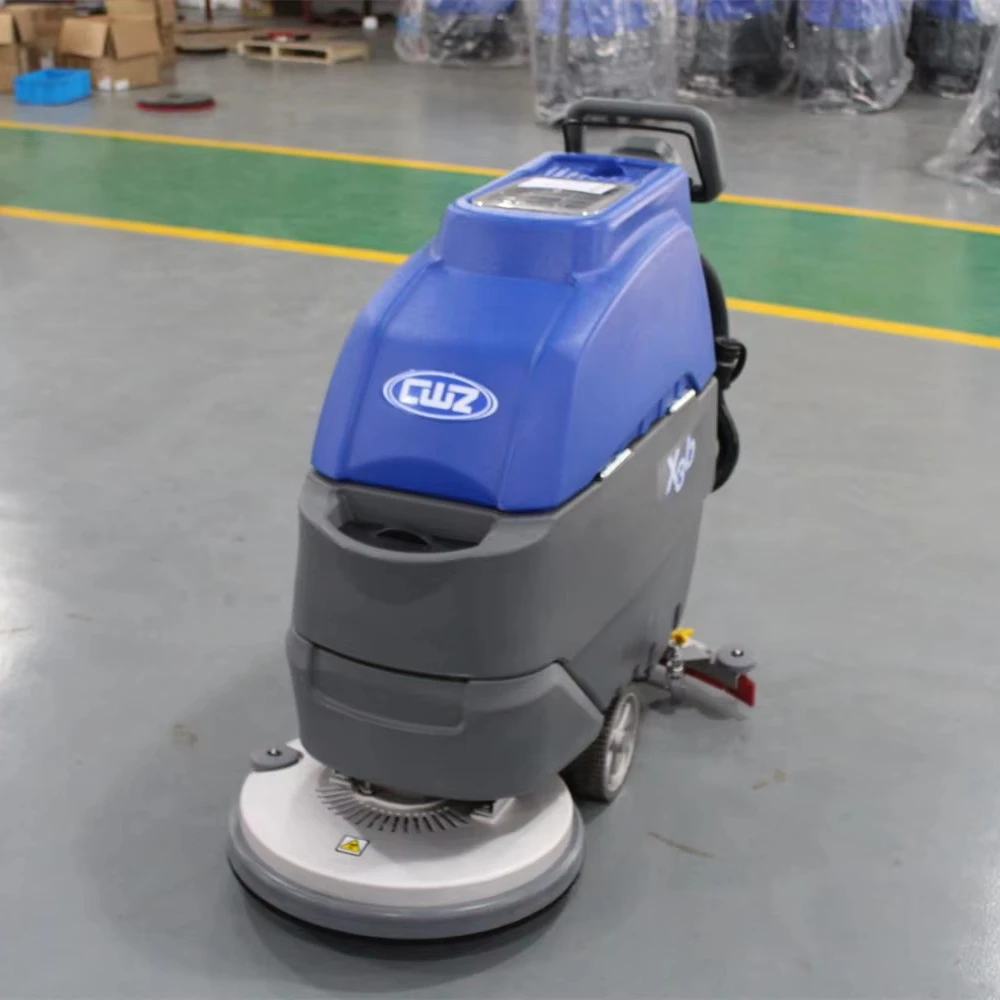 High Performance Push-type Floor Srubber Dryer Small Warehouse  Floor Cleaning Machine