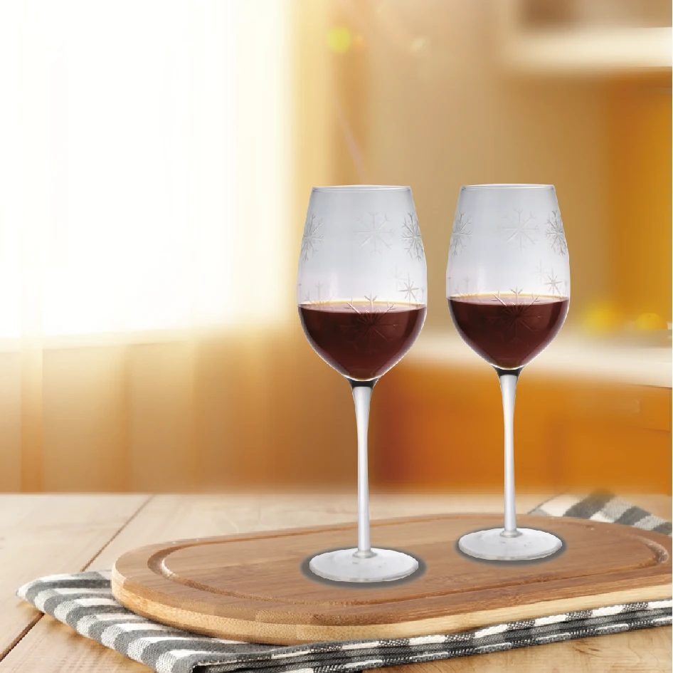 
customize hand carved transparent wine glasses high quality mouth blown colorful glass goblet 