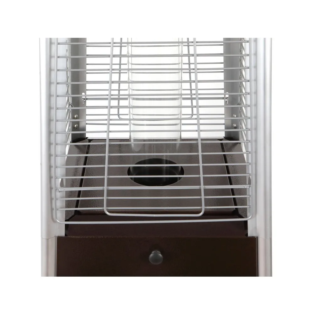 Low Price Portable Propane Patio Heater Novel Design Iron Tower Flame Pyramid for Outdoor Gardens Gas Water Heater from Malaysia