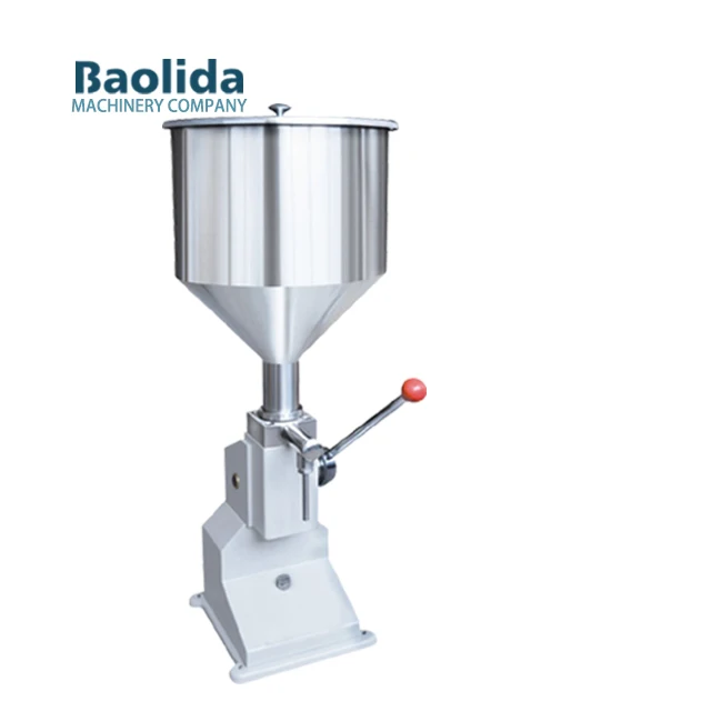 Manual Small Perfume Shampoo Sauce Beverage Honey Milk Juice Water Liquid Paste Glass Can Bottling Packing Filling Machine