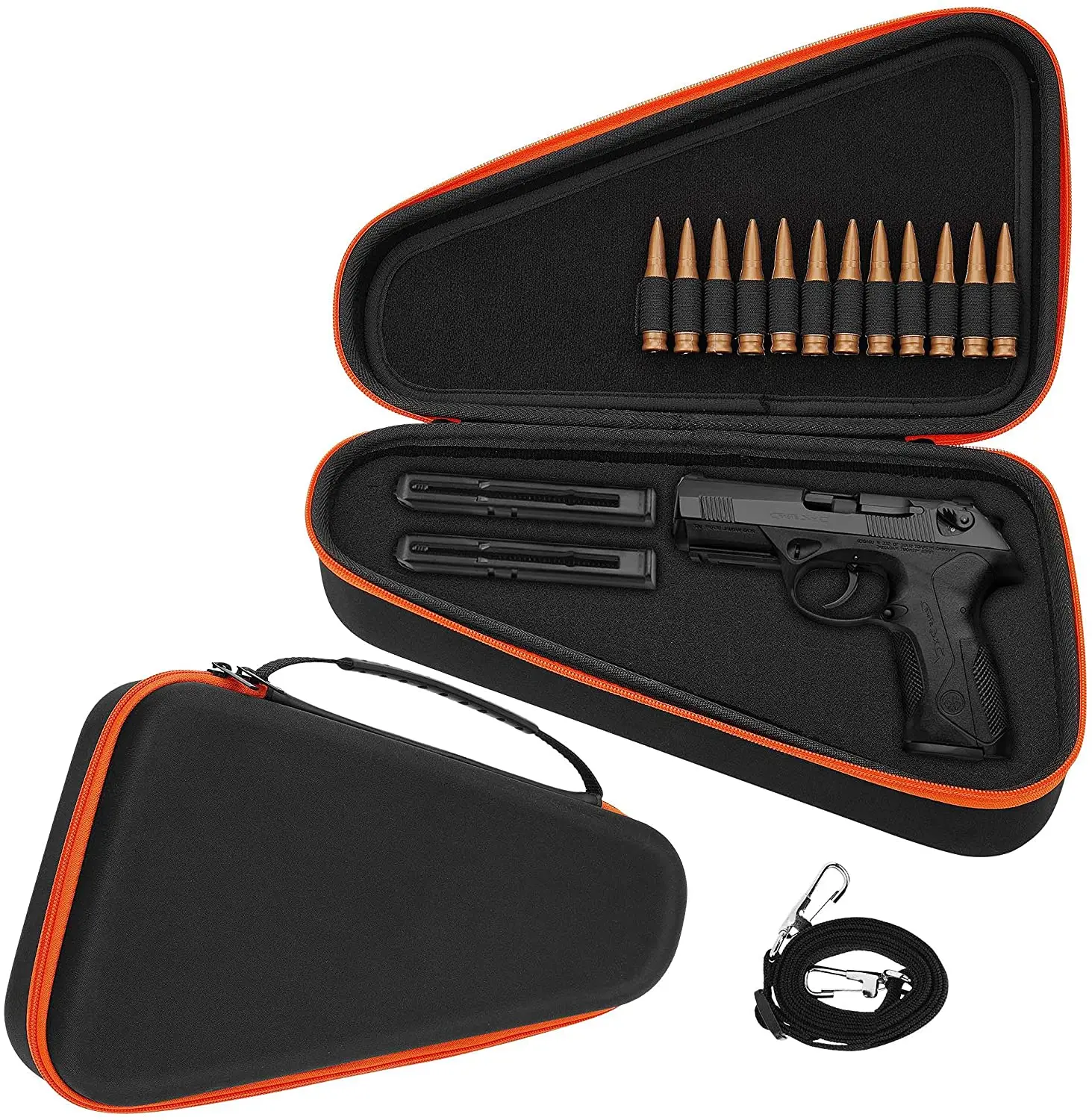 custom waterproof travel leather fabric handgun pistol rifle gun bag