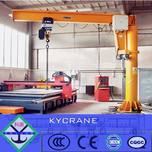 
workshop pillar fixed 3ton Rotation arm lifting jib crane 