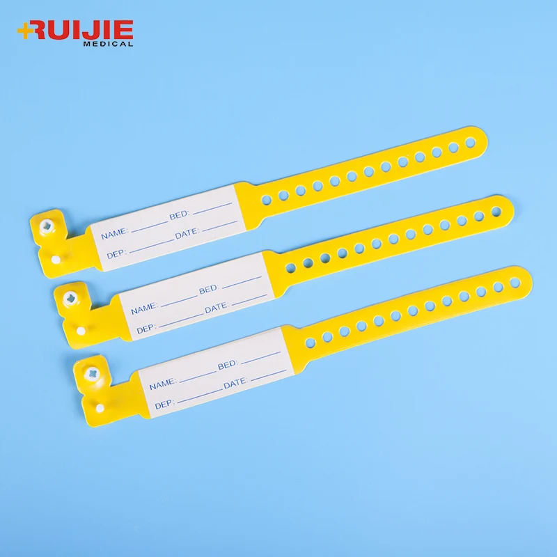 Cheap Custom Adults Kids Hospital Patient Id Disposable Plastic Medical Bracelets