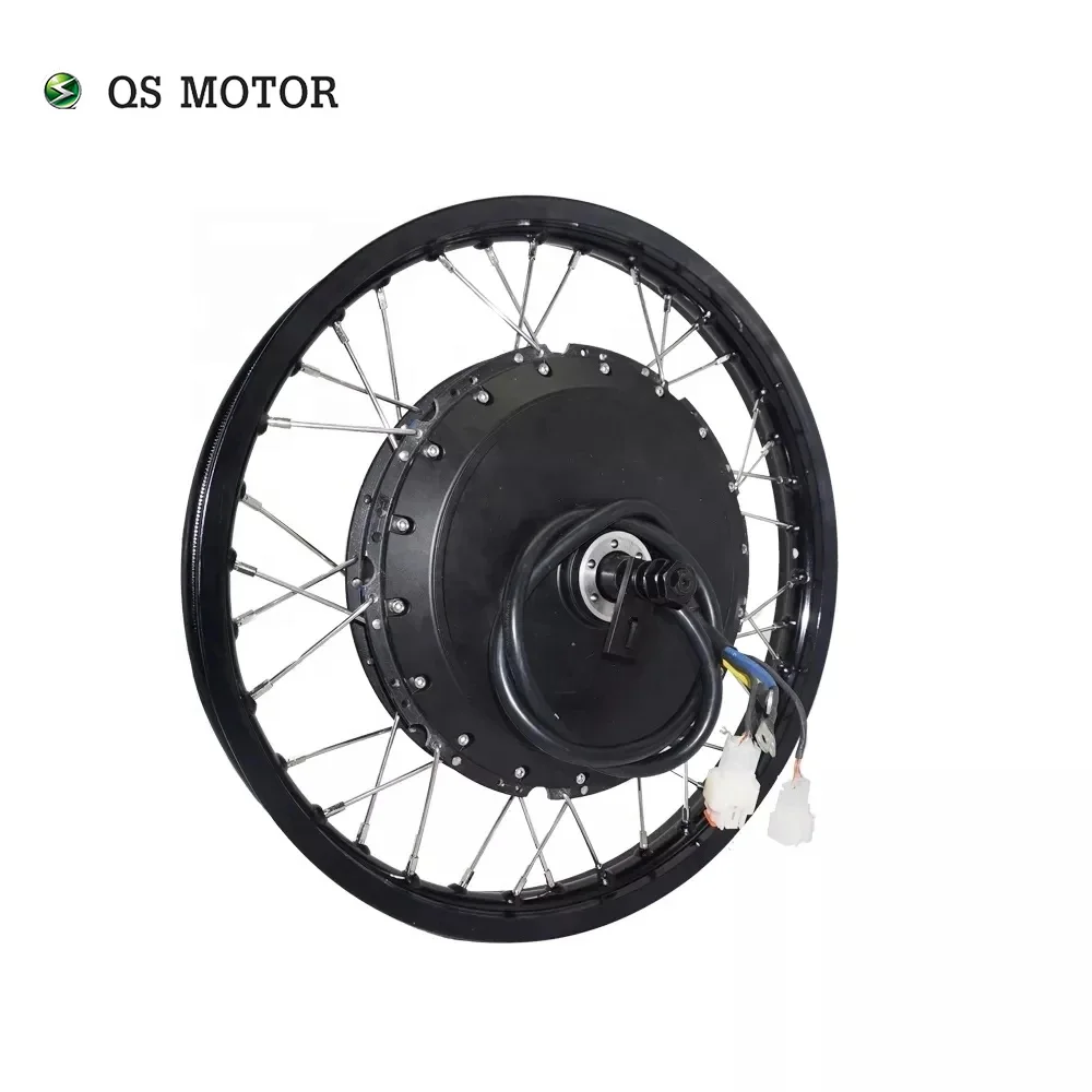 QS Motor 273 12000w 50H V3 E-bike Spoke Hub Motor with 19inch moped wheel rim with SCMC72200 controller for Electric Bicycle