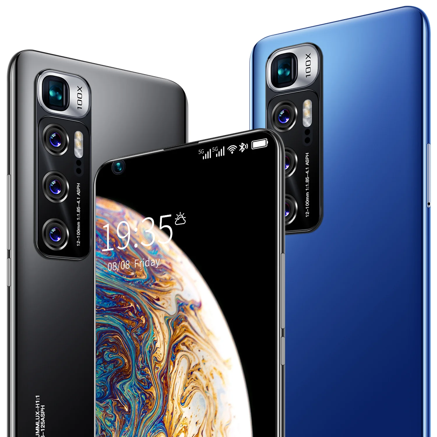 12+512GB Android smartphone M11pro 7.2inch Infinity-o screen mobile phone Dual Sim Wifi camera GPS 5G mobile phone