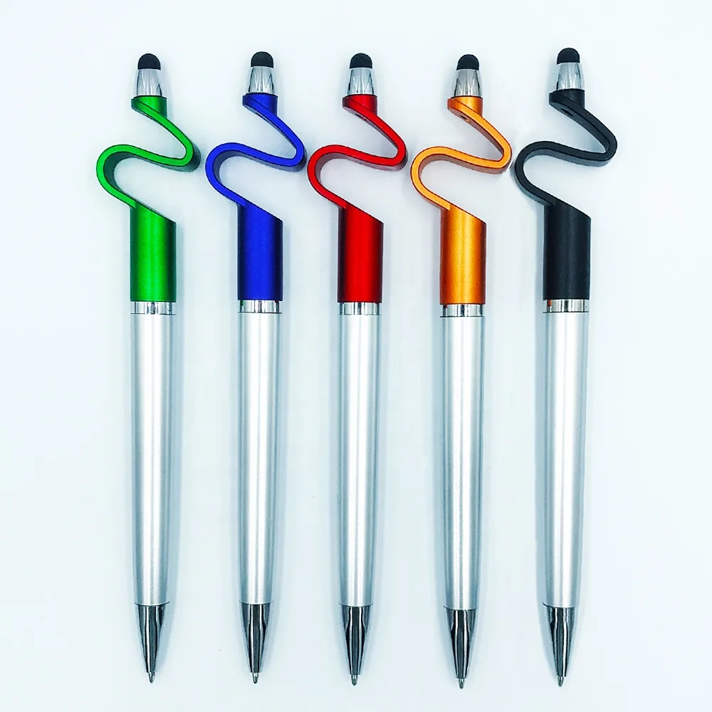 
3 In 1 Multifunctional luxury executive twist mechanism flexible plastic ball pen with personalised logo print promotional 