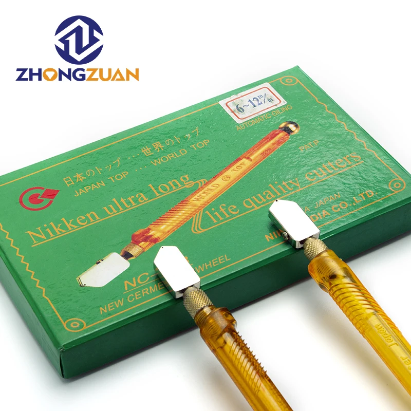 ZHONGZUAN professional glass cutter tools 2-8mm 8-12mm 12-18mm Cutting thickness manual glass cutters for glass tile cutting