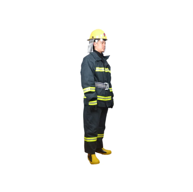 Marine Solas MED EC EN 469 Nomex Fire Fighter Fire Fighting Fireman Suit With Jacket and Trousers