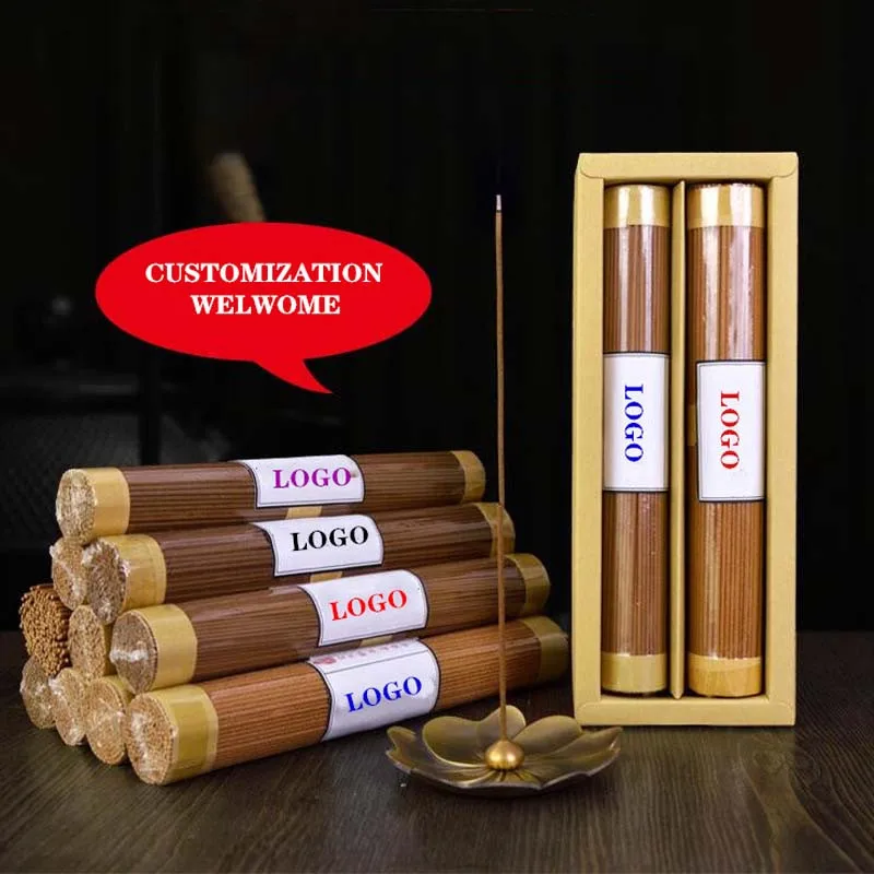 Wholesale 21CM 200G/Box Natural Sandal Wood Arborvitae Agar Wood Incense Sticks Fragrance Combination