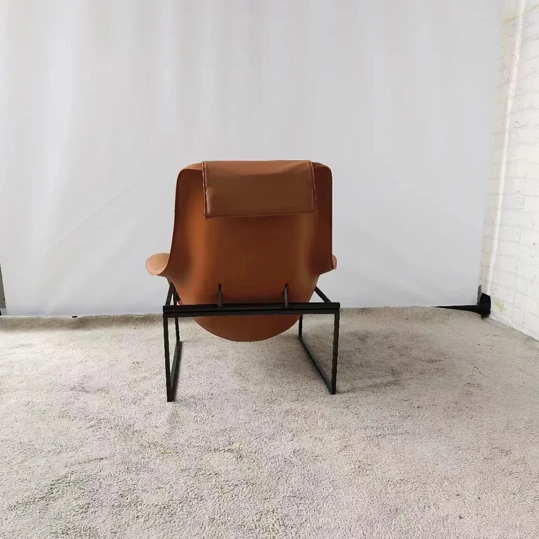 Luxury Living room chair Italy style leather cafe chair leisure armchair for hotel room lounge sofa chair