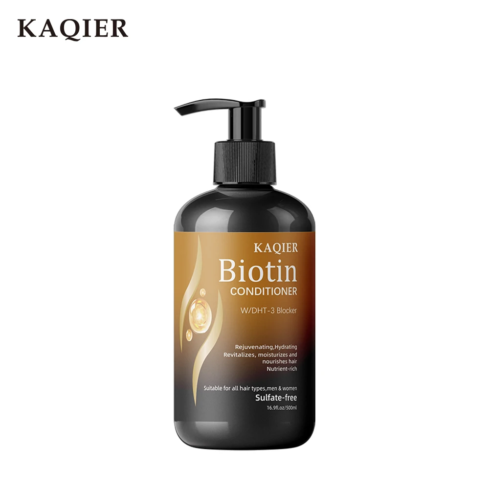 Organic Moisture Biotin Conditioner for Women 500ml Natural Shiny Hair Care Products Smoothing Oil Nourishing Hair Roots