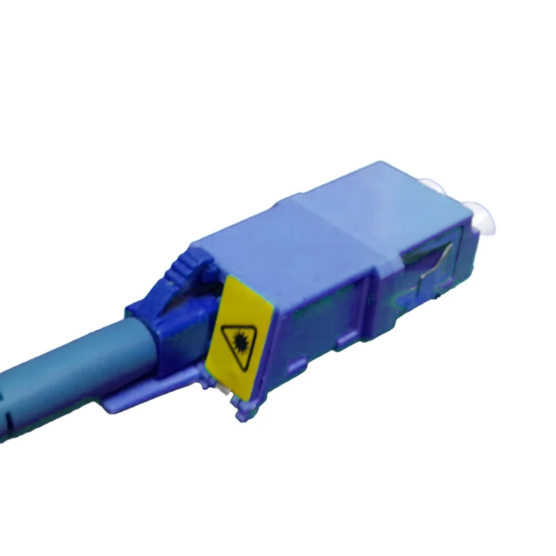 LC OM3 Flangeless Duplex Shuttered Auto Shutter Optical DX Adaptor Connector Fiber Optic Adapter