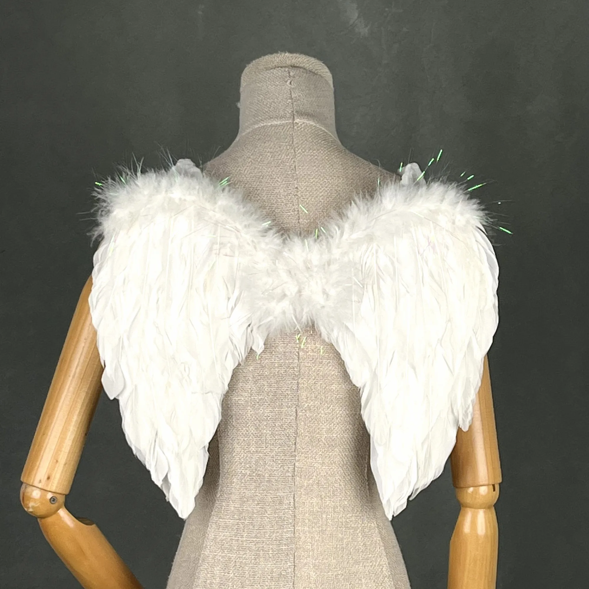 Factory Customization Angel Wings and Halo Headband Set for Parades Costume Party Show Holy and Pure Feather Halo Wings Set