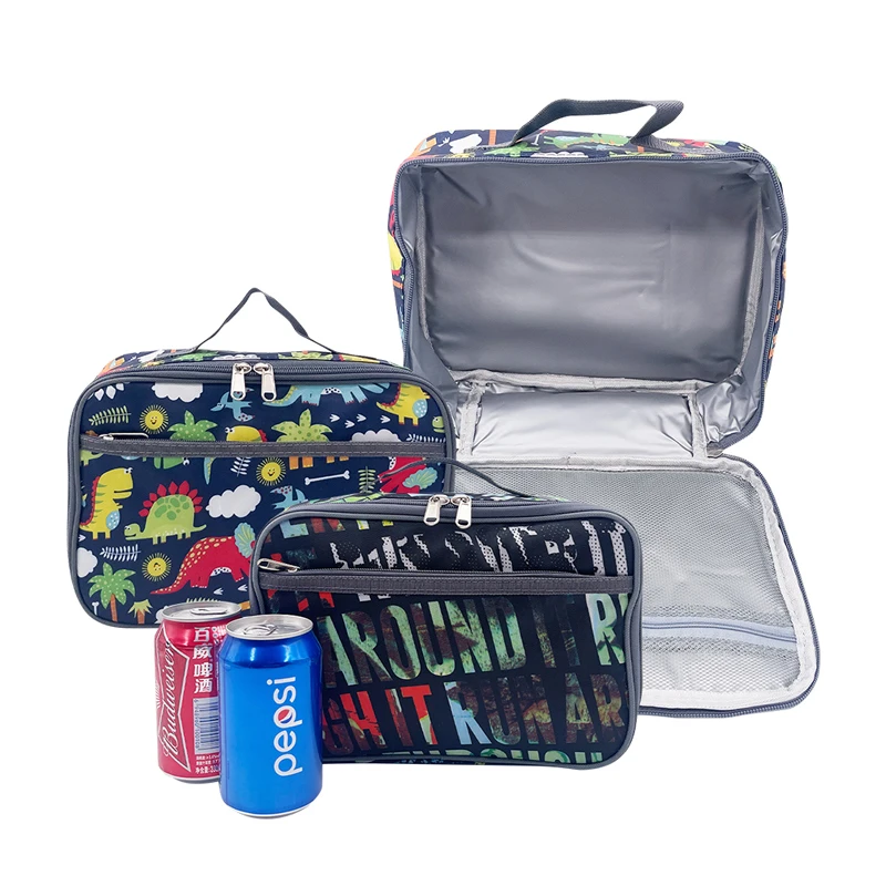 Food Cold Children Kids Lunch Cooler Box Bag For Office School  Foil Tote Insulated Cooler Bag Meal Lunch Bag For Kids