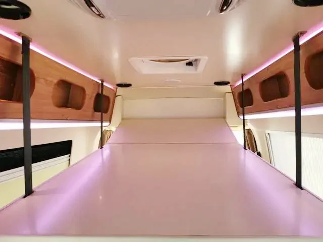 HEYRV High Quality Caravan Electric Aluminum profile Adjustable Intelligence Motorhome Camper Save space Lifting bed