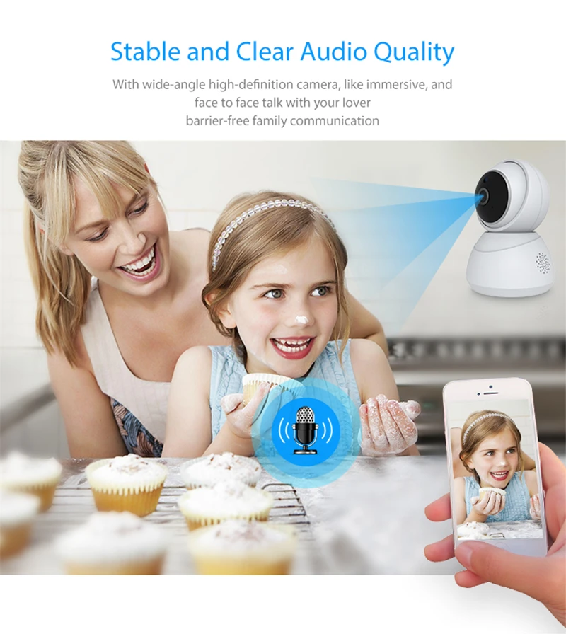  Умная ip-камера Tuya 1080P с поддержкой Wi-Fi и google