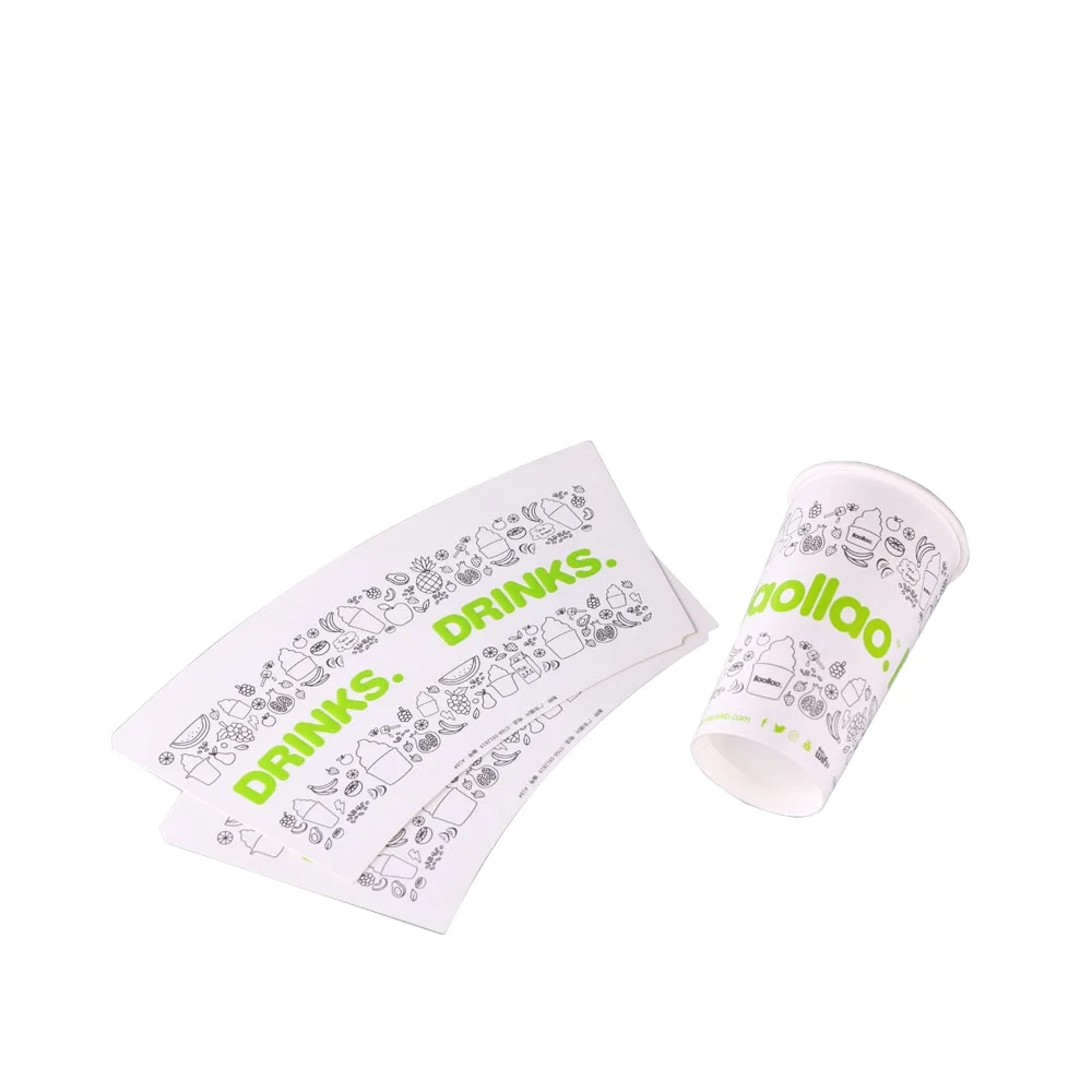 
Wholesale paper cup raw material single PE coated paper cup fan 