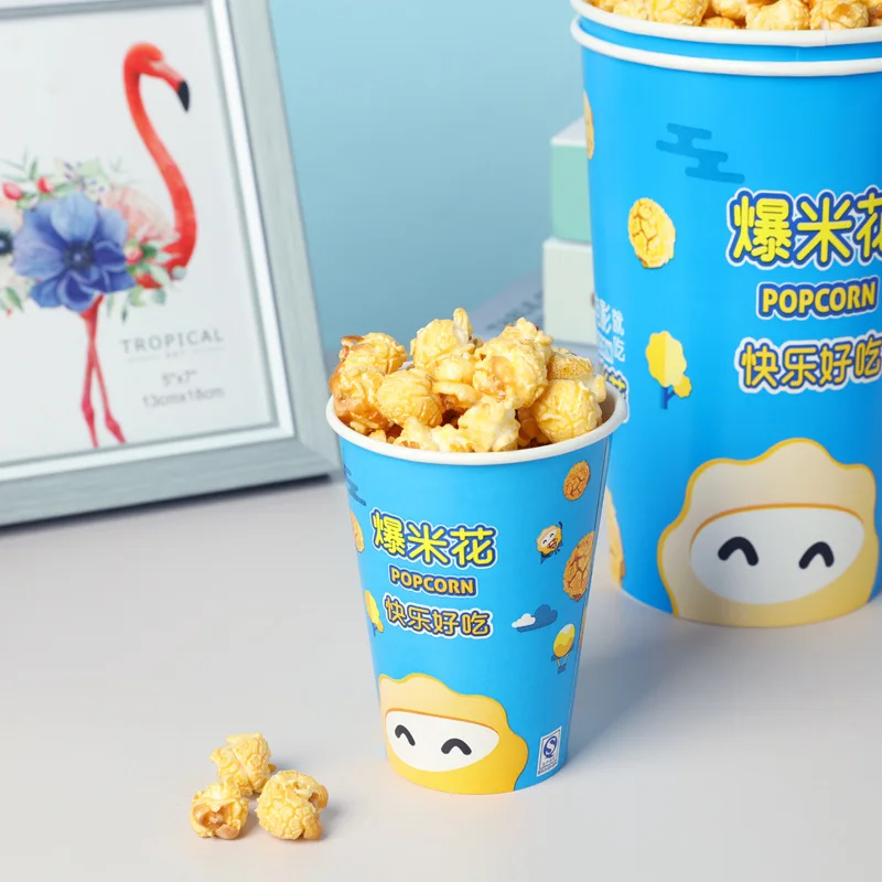 170oz popcorn bucket with pet food grade plastic disposable paper box paper bucket