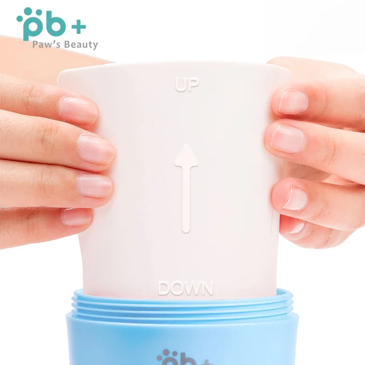 
wholesale cheap portable pet dog paw cleaner plunger 