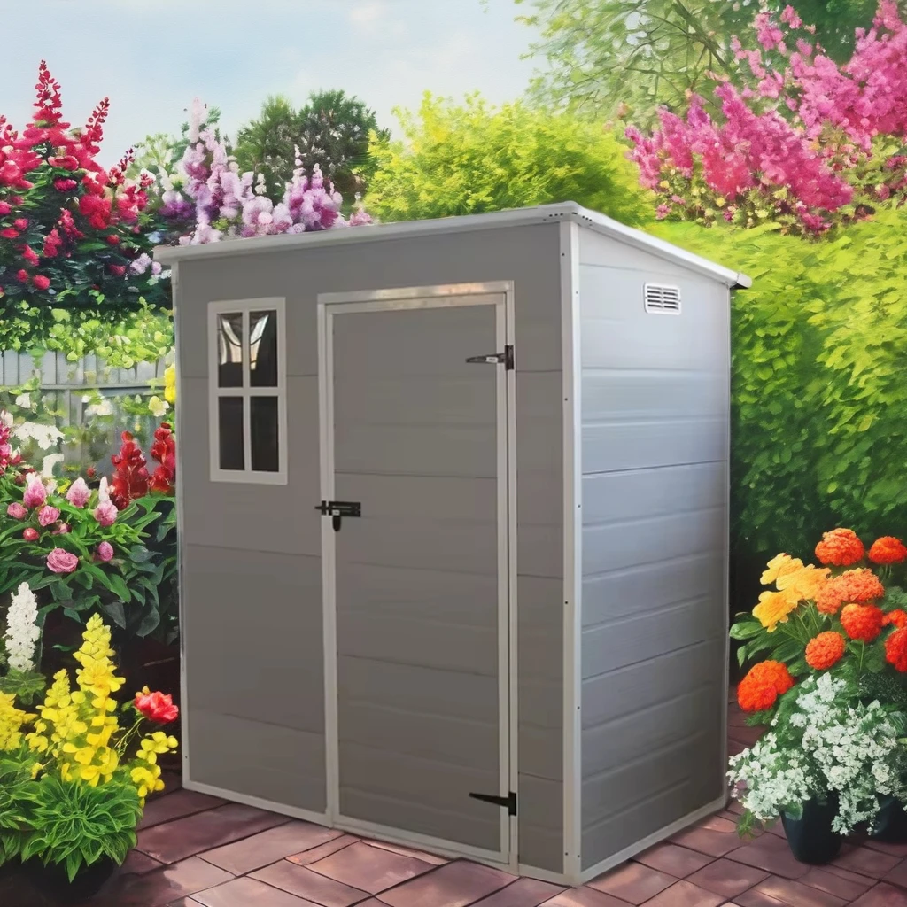 China Outdoor Plastic Prefabricated Plastic Storage Shed Prefab Housing Portable Sheds