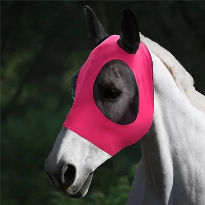 High Quality Breathable Different Sizes Soft Comfortable Anti Mosquito Horse Fly Mask with Ears