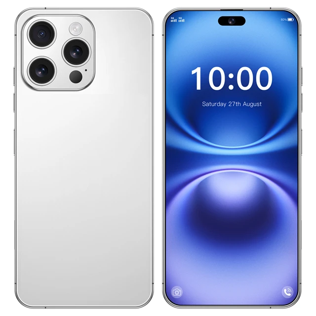 New Copy 15 Pro Max 4G 5G Smartphone Unlocked Dual Sim Card 64MP 15 Pro Max Have Logo Brand New Version i16 Pro Max Cell Phone
