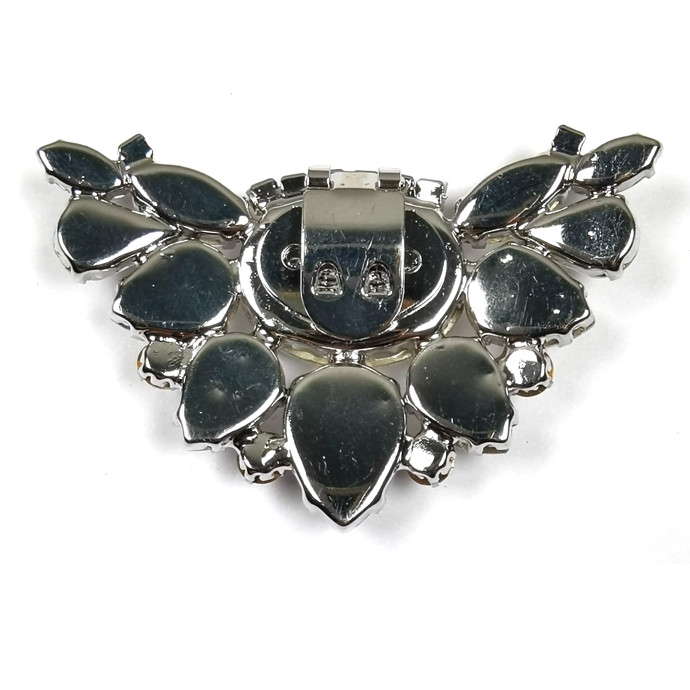 Wholesale Rhinestone glass Wedding Metal Shoe Flower Shoe Accessories For Women Shoes