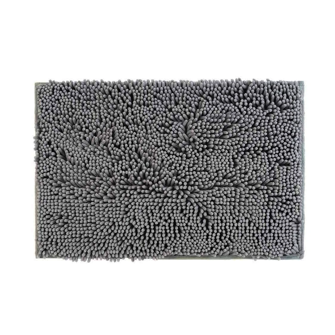 Microfiber soft absorbent anti slip chenille noodle bath mat