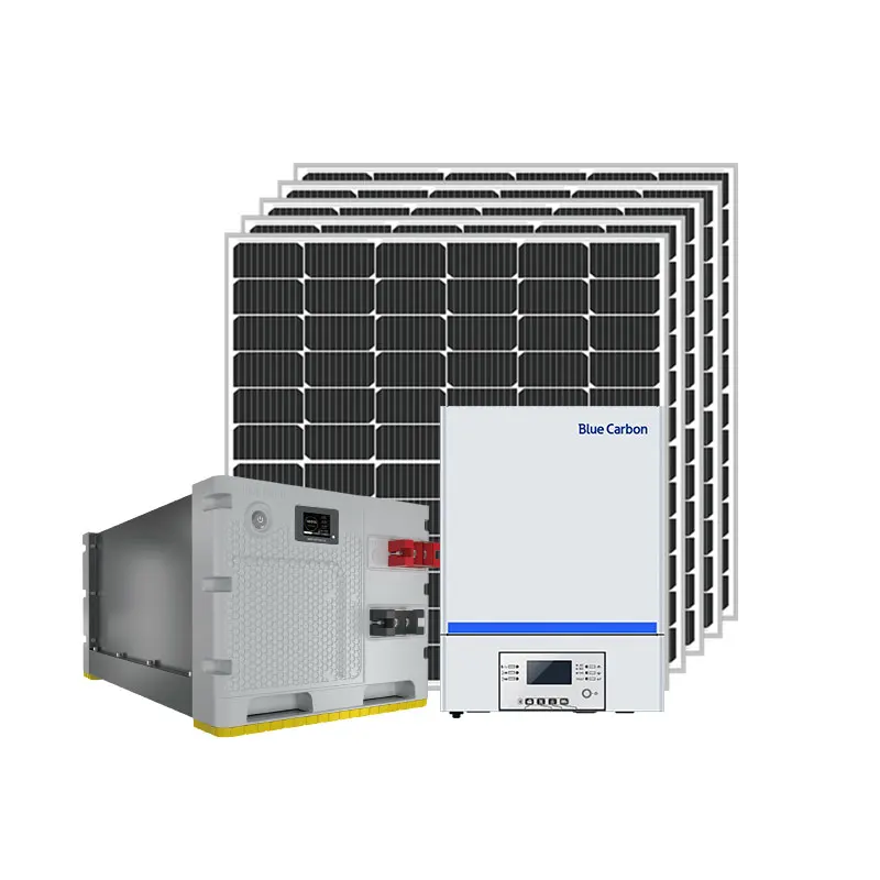 Commercial Photovoltaic Systems 3kw 5kw Grid Connected Solar Pv System Pv On Grid System Pure Sine Wave Inverter